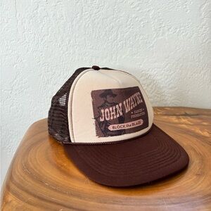 John Wayne Cancer Foundation Brown Trucker Hat